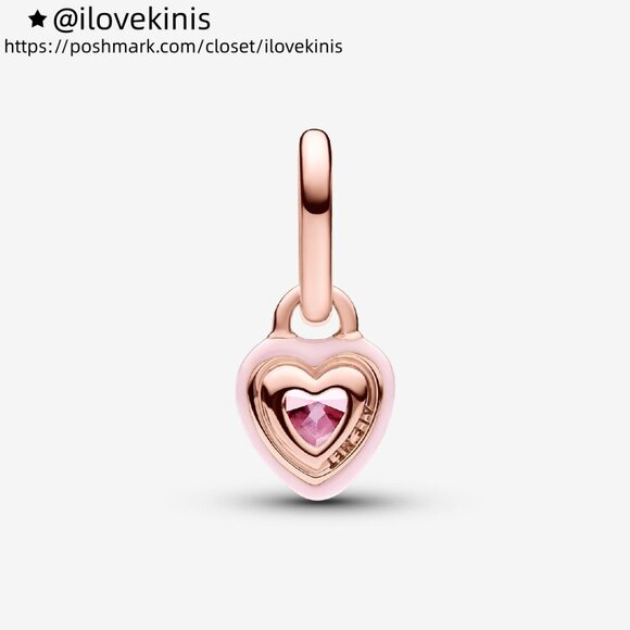 Pandora Pandora ME Pink Chakra Heart Mini Dangle Charm - Picture 1 of 4